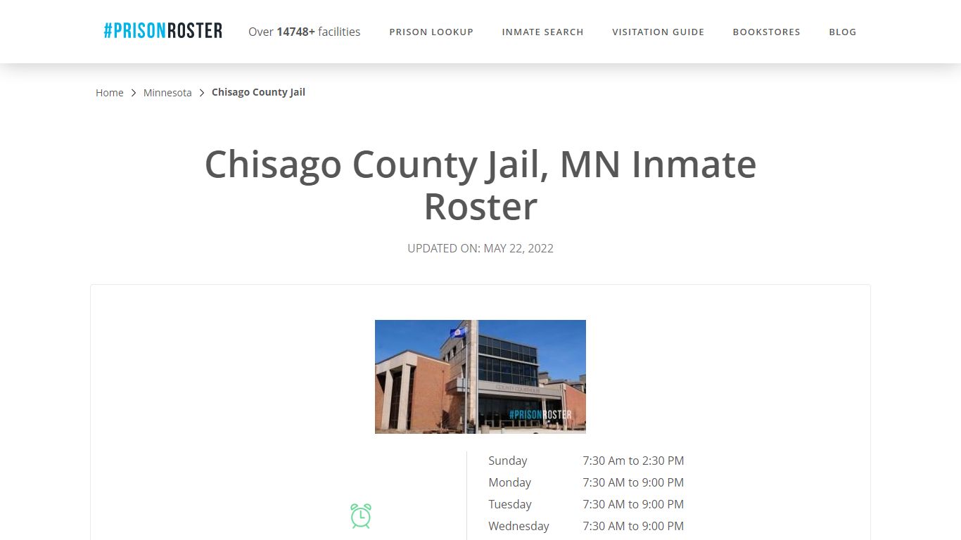 Chisago County Jail, MN Inmate Roster